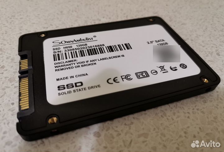 SSD 120GB для пк и ноутбука +10п.ро