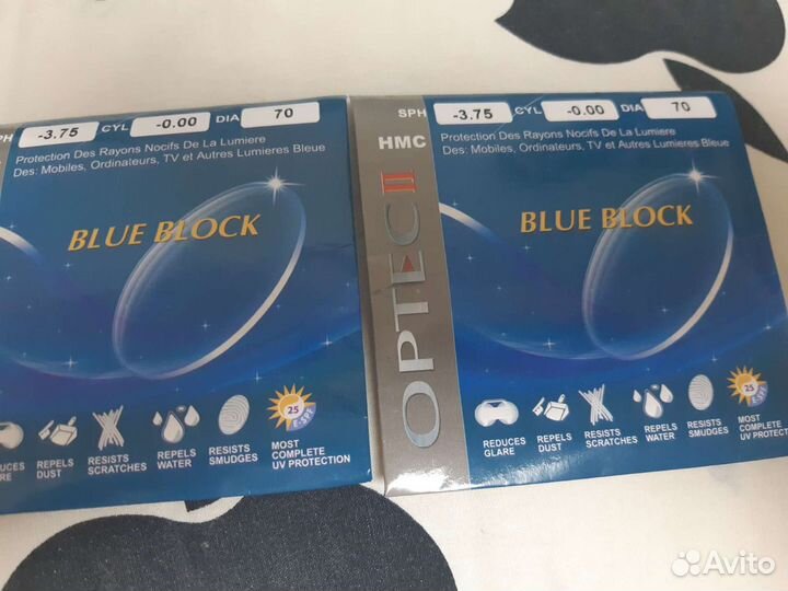 Линзы для очков новые