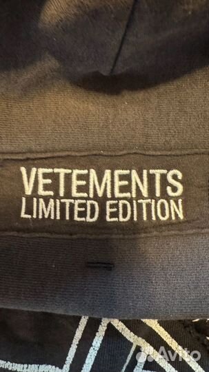 Vetements Hardcore Patch худи оригинал