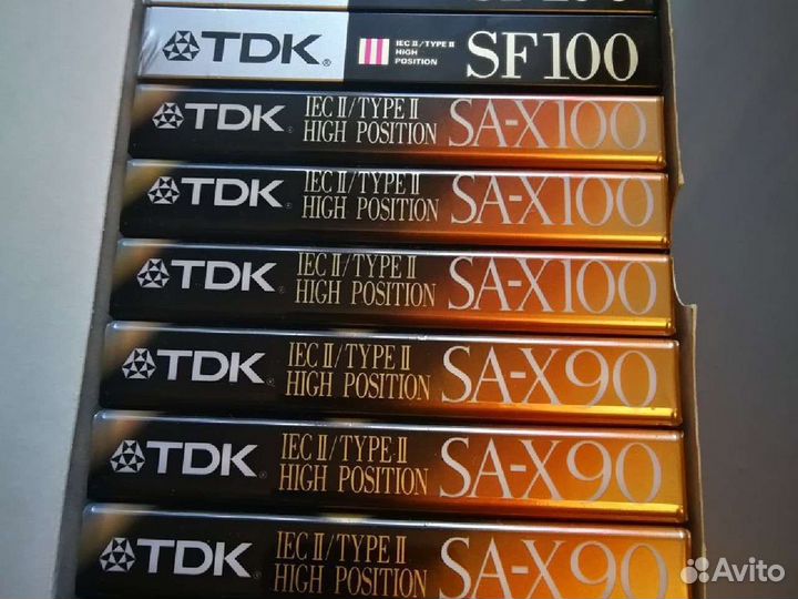 Аудиокассеты SF100; SA-X100, 90; MA 110, Metal-XR