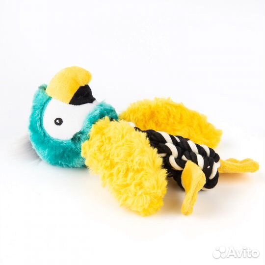 Игрушка Elder Club д/собак Попугай с канатом 20 см