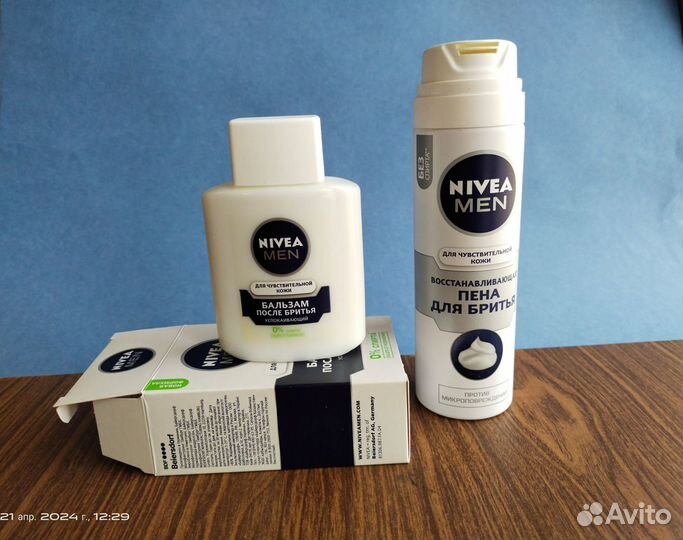 Nivea пена для бритья и бальзам после бритья