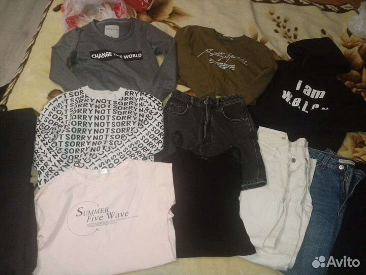 Вещи пакетом на подростка девочку