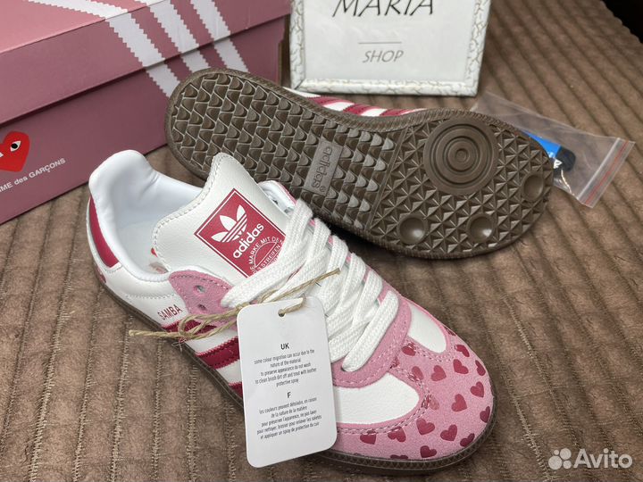 Adidas samba og pink mist сердечки