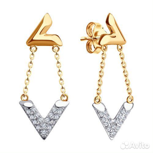 Серьги Diamant из золота, 51-122-02506-1