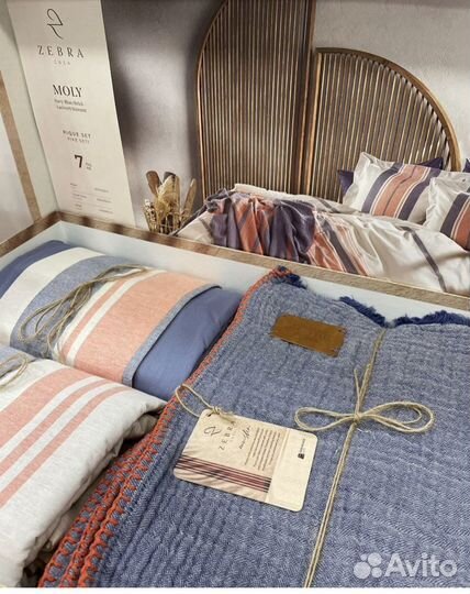 Постельное белье zebra casa, Муслиновый плед