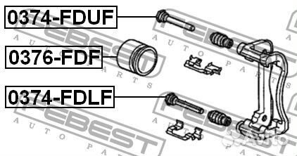 Поршень суппорта тормозного переднего