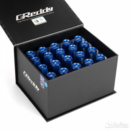 Комплект гаек Greddy 20 шт. М12Х1,25 синий