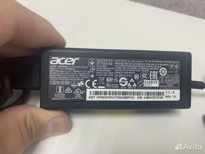 Оригинальный блок питания для ноутбука acer