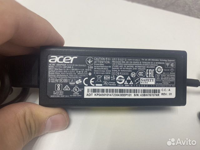 Оригинальный блок питания для ноутбука acer