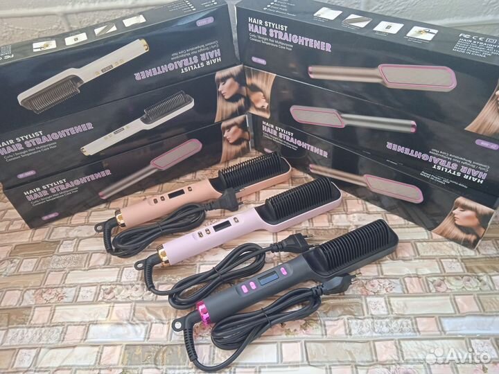 Расческа выпрямитель для волос с дисплеем 80-230C