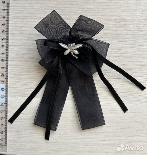 Брошь бант на блузку девочке Турция новая