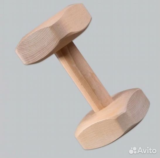 Деревяные гантели для дрессуры собак