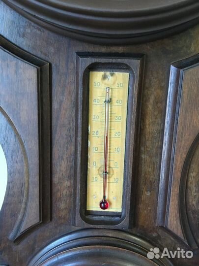 Старинные часы с метеостанцией Japy Франция 94 см