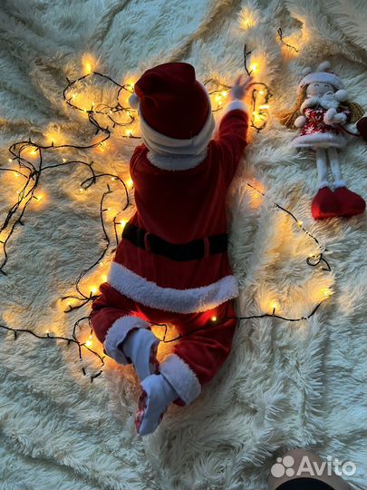 Костюм деда мороза детский 80 см