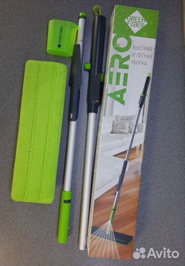 Швабра С распылителем Green Fiber aero