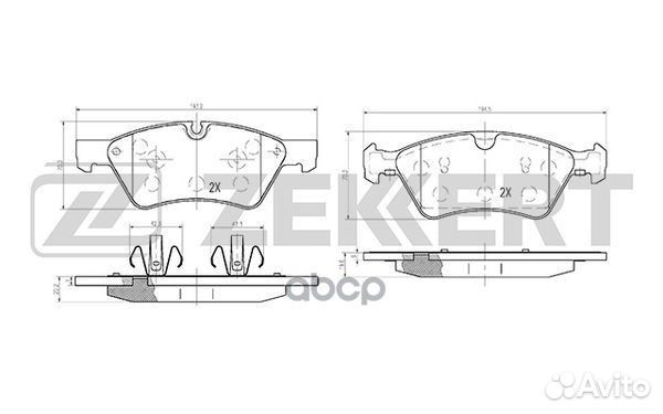 Колодки торм. диск. передн. MB E-Class (211) 03