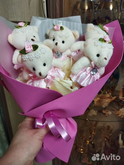 Букеты из мягких игрушек