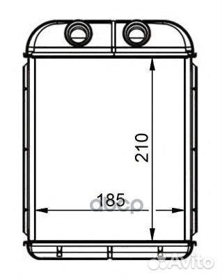 Радиатор печки 53668 NRF