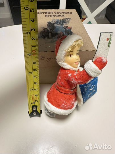 Ватная игрушка на елку