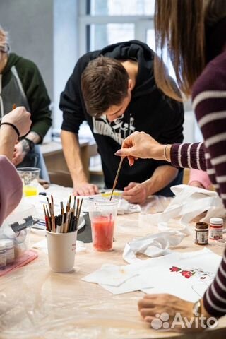 Выездной Мастер-класс по росписи футболки шоппера