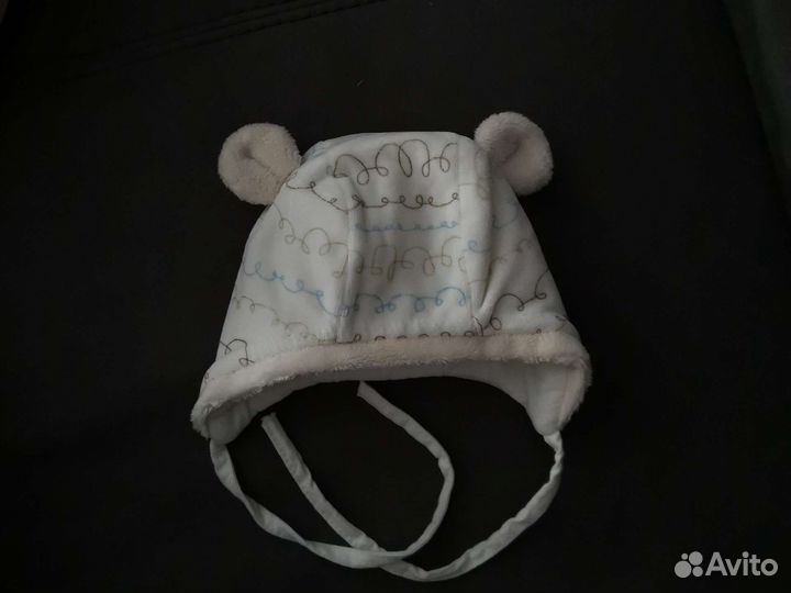 Шапка зимняя для новорожденных