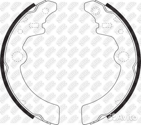 Колодки тормозные барабанные