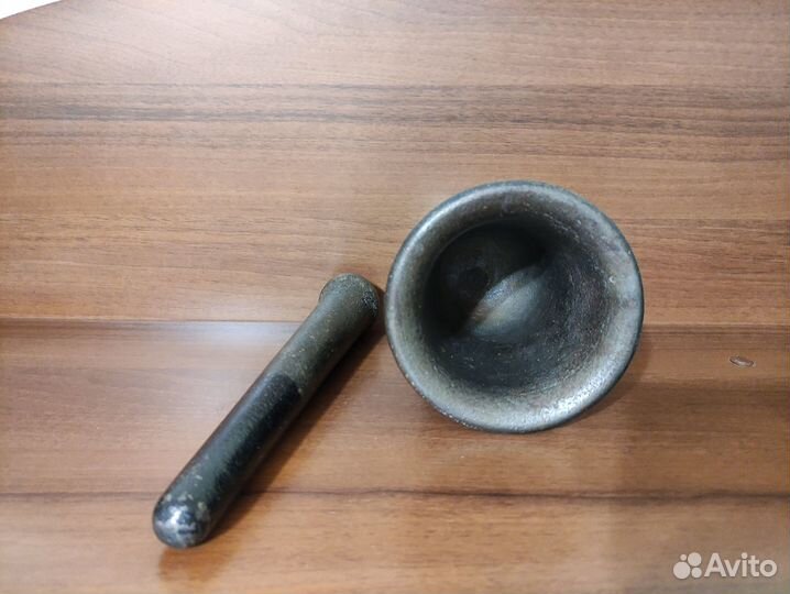 Ступка с пестиком чугунная, СССР