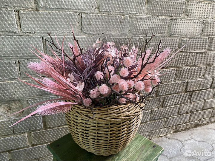 Кашпо из исскуственного ротанга