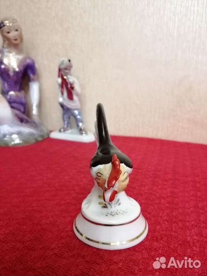 Фарфоровая статуэтка СССР 80гг петух