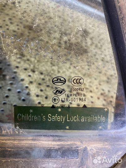 Стекло двери (форточка) задней левой Great Wall Ho