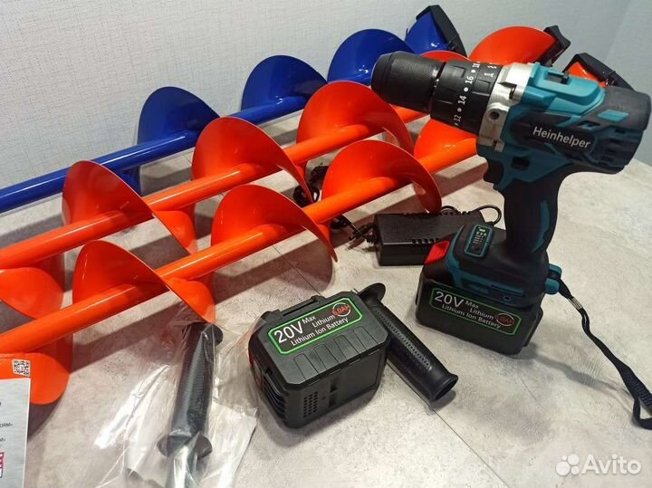 Шуруповерт для зимней рыбалки Heinhelper 6Ah 2 акб