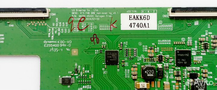 6870C-0532C T-Con LG 43LJ515V