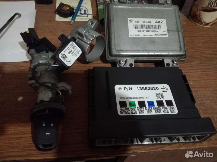 Эбу комплект шевролет авео т300