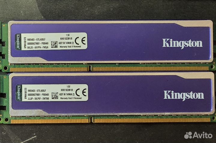 Память Kingston HyperX Blu DDR3 2x 8 Гб