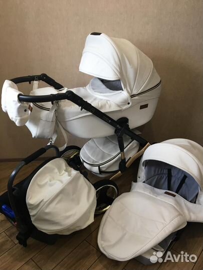 Коляска 3 в 1(эко кожа)