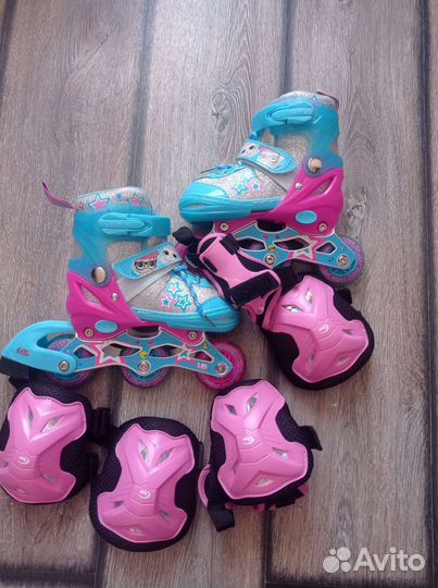 Роликовые коньки детские раздвижные