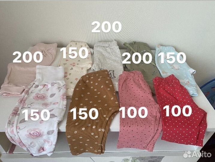 Вещи на девочку размеры 56,62,68
