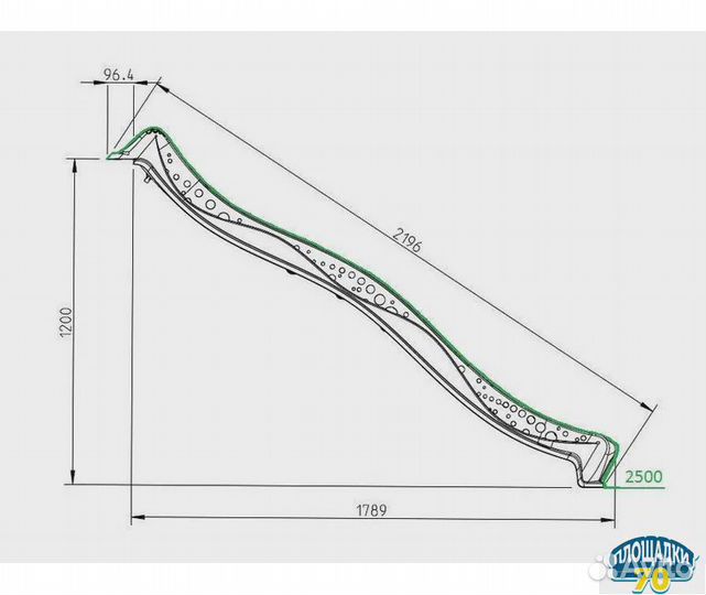 Детская горка пластиковая для дома