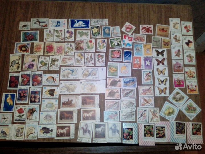 Почтовые марки: техника, природа и др. 276 шт