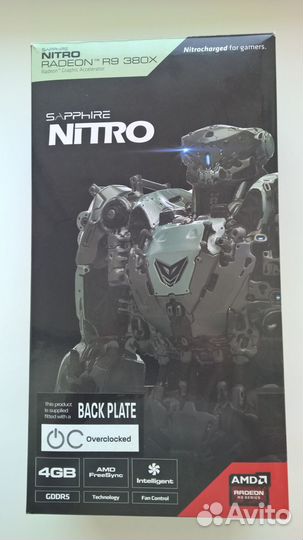 Видеокарта Sapphire AMD Radeon R9 380X nitro 4Gb