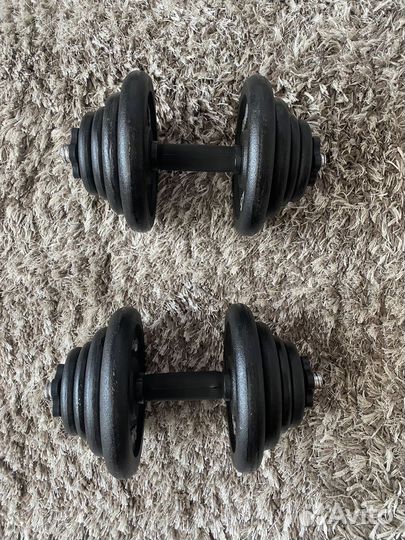 Гантели разборные 20 кг бу 2 шт