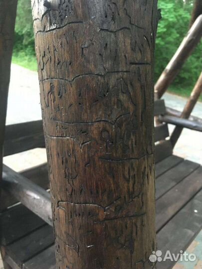 Садовые качели из дерева