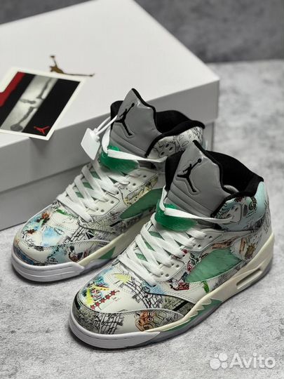 Кроссовки Nike Air Jordan 5 зимние (Арт.71675)