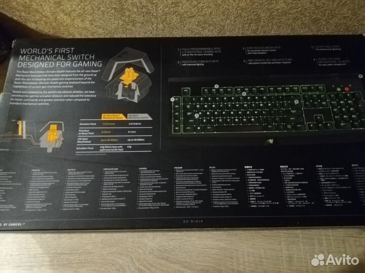 Клавиатура Razer BlackWidow Ultimate Stealth 2014