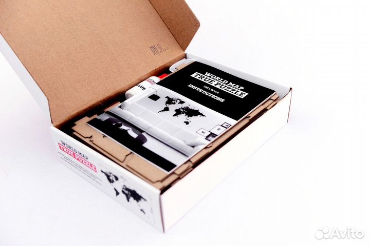 Пазл деревянный, карта мира