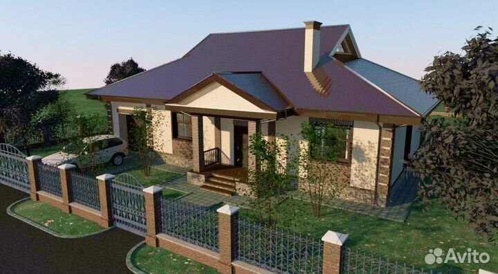 Домокомплект 250 кв.м. из теплоэффективных блоков