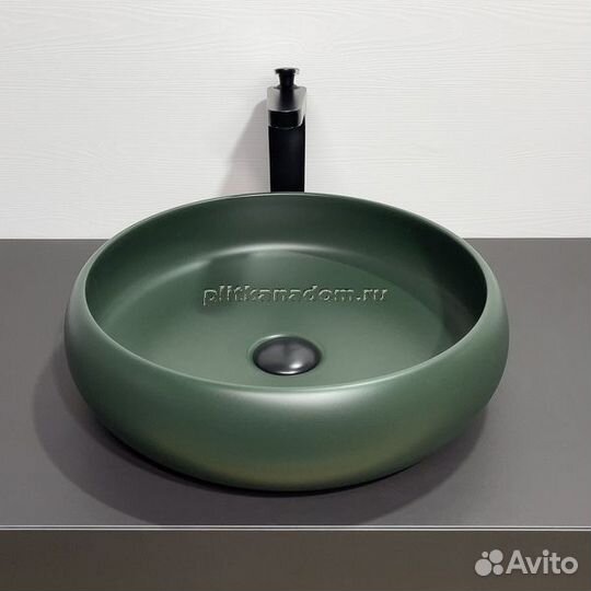 Comforty Раковина 114MDG темно-зеленая матовая