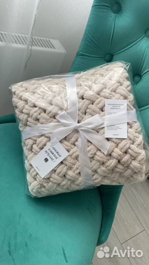 Плед детский вязаный ручная работа