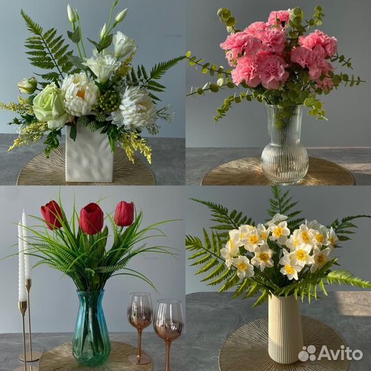 Искусственные цветы букеты